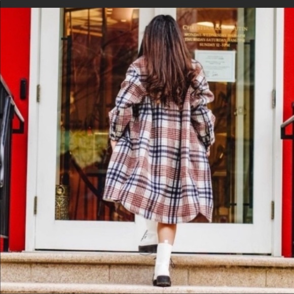 Zara long plaid overshirt - Picture 5 of 16